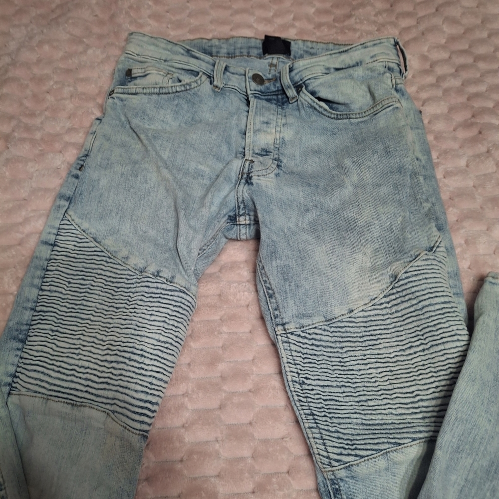 H&M Men's Light Blue Skinny Jeans- Mens Sz 29 - Picture 3 of 8